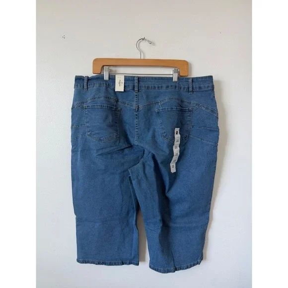 Ashley Stewart Women's Fearless Capri Pants – Blue – Size 22 – NWT - Picture 5 of 5